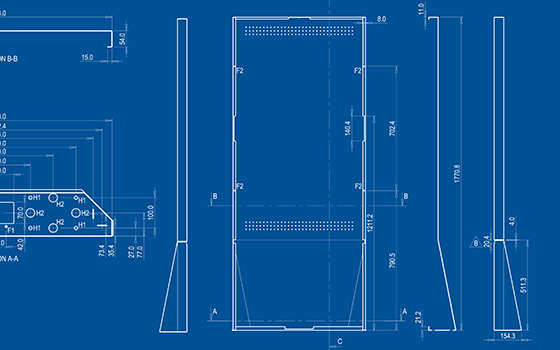 Sprocket GO technical drawing Australia, Architect freestanding CAD